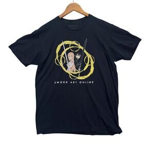 Licensed Aniplex Sword Art Online Kirito/Asuna Girls Anime Wafu T Shirt Men’s L